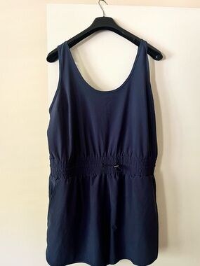 Navy Abercrombie travel romper